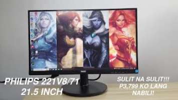 Philips 221V8 Gaming Monitor Full Review and Unboxing