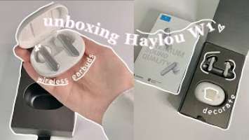 unboxing haylou W1 wireless earbuds  thoughts and review