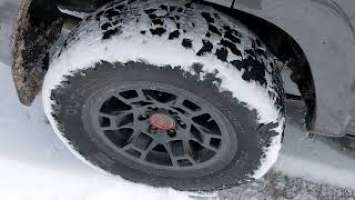 Nokian Outpost AT tires in the snow - 4runner