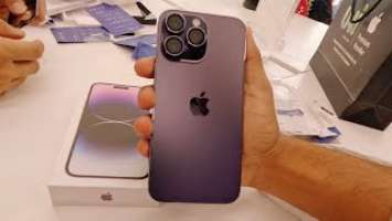 iPhone 14 Pro Max - Deep Purple || Unicorn Apple Store || Purchasing and Unboxing - iPhone || Vlog