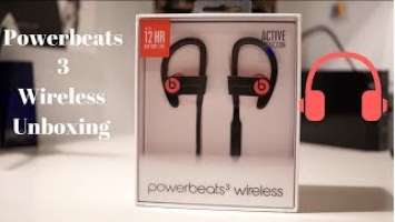 PowerBeats 3 wireless unboxing