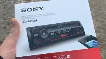 Распаковка Sony Dsx A410BT