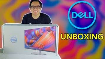 Dell S2722QC 27-inch 4K Monitor UNBOXING!  | ChaseYama