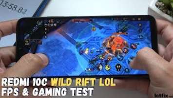 Redmi 10C Wild Rift Gaming test | Lol Mobile