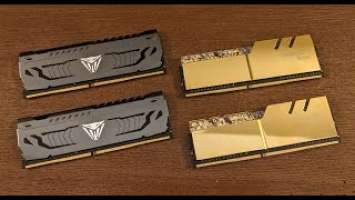 Overclock DDR4 Patriot Viper 4400 & G Skill Trident Z Royal 4800