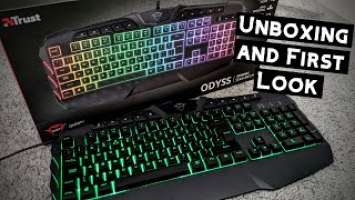 Trust GXT 881 Odyss Semi-Mechanical Gaming Keyboard | UNBOXING and FIRST LOOK