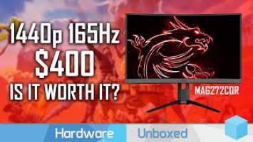 MSI MAG272CQR Review, The $400 1440p 165Hz VA Gaming Option