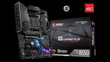 MSI MPG B550 GAMING PLUS   Motherboard Unboxing and Overview