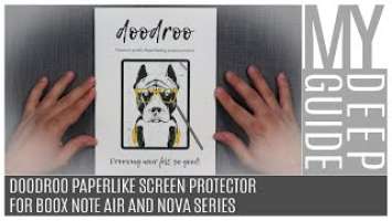 Doodroo Paperlike Screen Protector For Boox Note Air And Nova Series