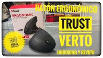 Trust VERTO Mouse Ergonómico Vertical Inalámbrico, Unboxing y Review