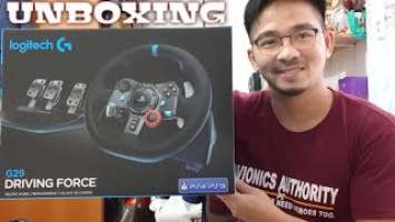 Unboxing my LOGITECH G29 DRIVING FORCE/TEST DRIVE ps4