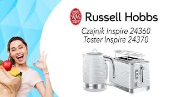 Zestaw Russell Hobbs Inspire - toster i czajnik (biały)