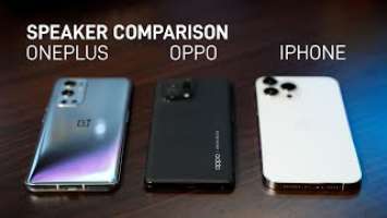 Speaker Comparison iPhone 13 Pro Max, OnePlus 9 Pro, OPPO Find X5