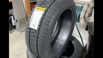 VW ID.4 Pirelli Scorpion Staggered Winter Tires - First look in the shop!