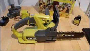 Ryobi 203mm 8" 18v chainsaw harsh review (faulty) RY18CS20A