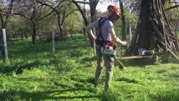 Stihl fs 260 c to cut the grass with force ✅