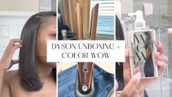 IS IT WORTH $500??? DYSON CORRALE UNBOXING + DEMO & TRYING  COLOR WOW ON RELAXED HARI