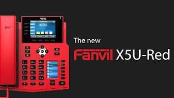 The Fanvil X5U-Red Emergency Services IP Phone