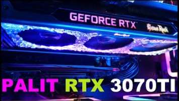 Palit GeForce RTX 3070Ti GameRock Unboxing  Setup & Light Show