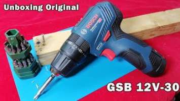 Bosch GSB 12V-30 Professional percussion drill driver unboxing|Unboxing GSB 12V 30|GSB12V-30