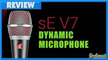 sE Electronics V7 Dynamic Microphone Audio Test & Review