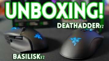 UNBOXING Razer Deathadder V2 and Razer Basilisk V2! - Better AND Lighter