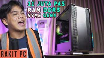 #82 Proses RAKIT PC 11 Juta Ft Deepcool CC360 ARGB, PK650D & AK400 Zero Dark