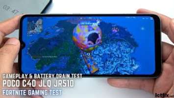 Poco C40 test game Fortnite Mobile | JLQ JR510, 4GB RAM