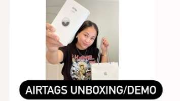 APPLE AIRTAGS UNBOXING & DEMO