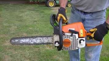 Stihl MS 210C test run