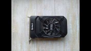 Видеокарта Palit GeForce GTX 1050 Ti StormX 4GB GDDR5 [NE5105T018G1-1070F] БУ