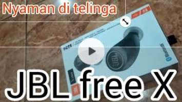 Headset bluetooth jbl free x, earbuds mungil unboxing, untuk mendengarkan musik dangdut mantul.