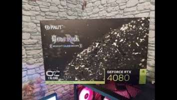 Распаковка видеокарты_Видеокарта Palit GeForce RTX 4080 GameRock OC