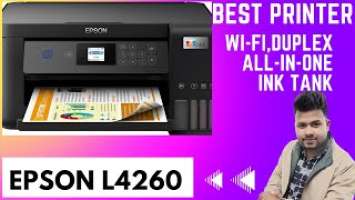 Epson L4260 All-InOne ink Tank Printer Unboxing And Set-Up Color Tank Lod Review