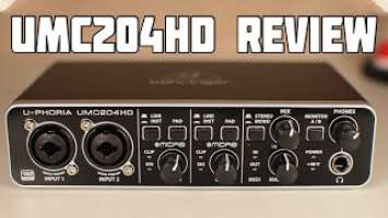 Behringer U-Phoria UMC204HD Unboxing and Review! Noise Floor Test!