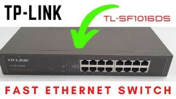 TP LINK TL SF1016DS Fast Ethernet Switch POWER ON TEST