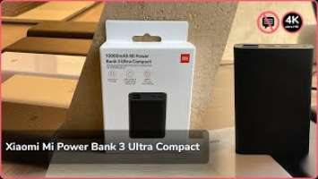 Внешний аккумулятор Xiaomi Mi Power Bank 3 Ultra Compact (PB1022ZM), черный, 10 000mAh