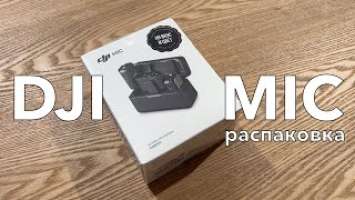 Просто распаковка DJI Mic. Что внутри коробки. Just unboxing the DJI Mic. What's inside the box.