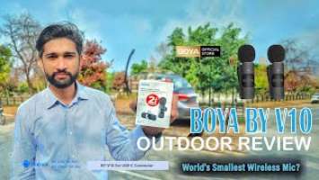 Boya By V10 Wireless Microphone | Unboxing Detail Outdoor Review | Urdu/Hindi | vlog @toseefanjum45