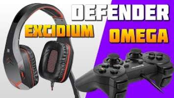 Наушники Defender Excidium + Геймпад Defender Omega (Обзор, Тест, Распаковка)