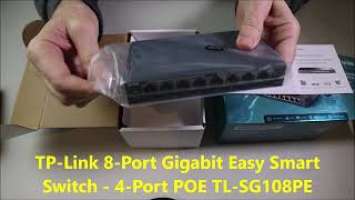 Unboxing TP-link Switch TL-SG108PE