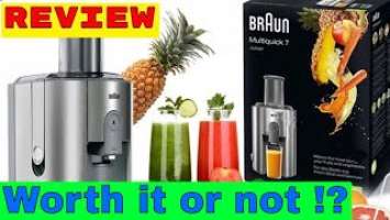 Braun Multiquick 7 juicer J700 UNBOXING - REVIEW and HONEST Opinion