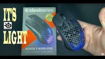 STEELSERIES AEROX 3 WIRELESS GAMING MICE || UNBOXING ||