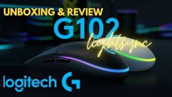 Logitech G102 Lightsync Gaming Mouse Unboxing and Review