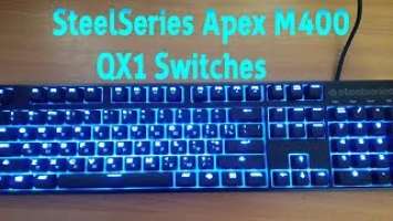 Распаковка SteelSeries Apex M400 QX1