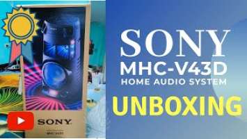 Sony MHC-V43D Home Audio System | UNBOXING