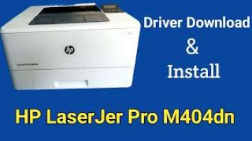 HP laserJet pro M404dn Printer Software/driver Download & Install very Easily Bangla in 2021