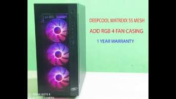 DEEPCOOL MATREXX 55 MESH CASING FULL REVIEW