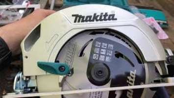 Makita HS7601K. Короткая распаковка и первые резы - поперечный и продольный.