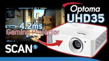 Optoma UHD 35 & 38 Review - Ultra low input lag 4k gaming projectors TESTED. 4.2ms @ 240Hz!!